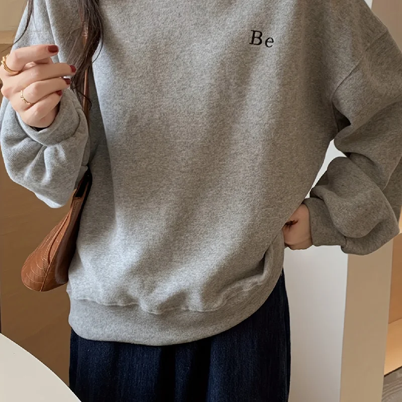 Deal Alert Sixsr Letter Pattern Pullover Sweatshirt, Casual Long Sleeve Crew Neck Sweatshirt For Fall & Winter, Women's Clothing Deal Alert Sixsr Letter Pattern Pullover Sweatshirt, Casual Long Sleeve Crew Neck Sweatshirt For Fall & Winter, Women's Clothing