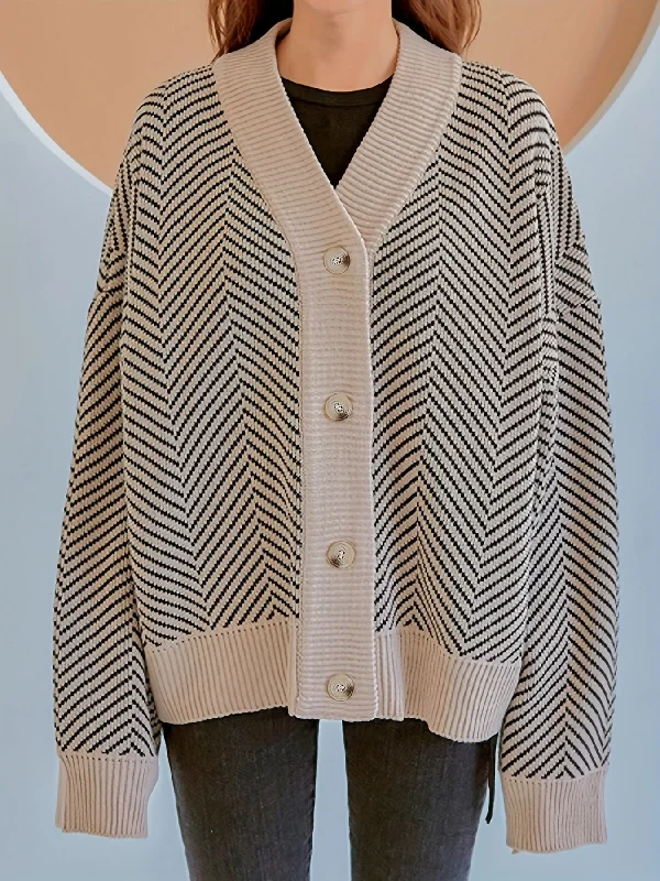 Quick Sale Sixsr Long Sleeve V Neck Cardigan, Button Up Casual Sweater For Winter & Fall, Women's Clothing Quick Sale Sixsr Long Sleeve V Neck Cardigan, Button Up Casual Sweater For Winter & Fall, Women's Clothing