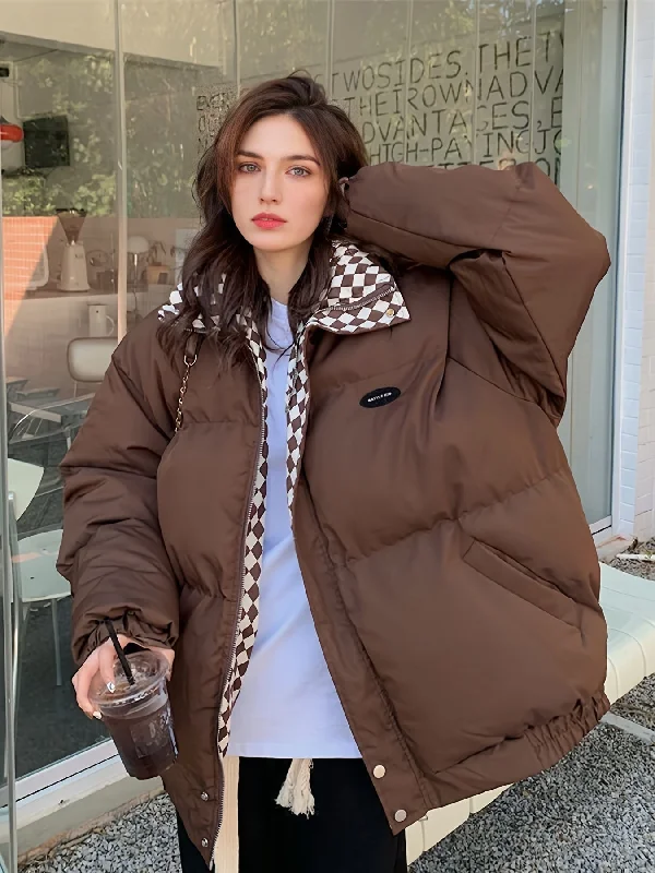 Low Cost Sixsr Solid Puffy Warm Coat, Casual Zip Up Long Sleeve Winter Outerwear, Women's Clothing Low Cost Sixsr Solid Puffy Warm Coat, Casual Zip Up Long Sleeve Winter Outerwear, Women's Clothing