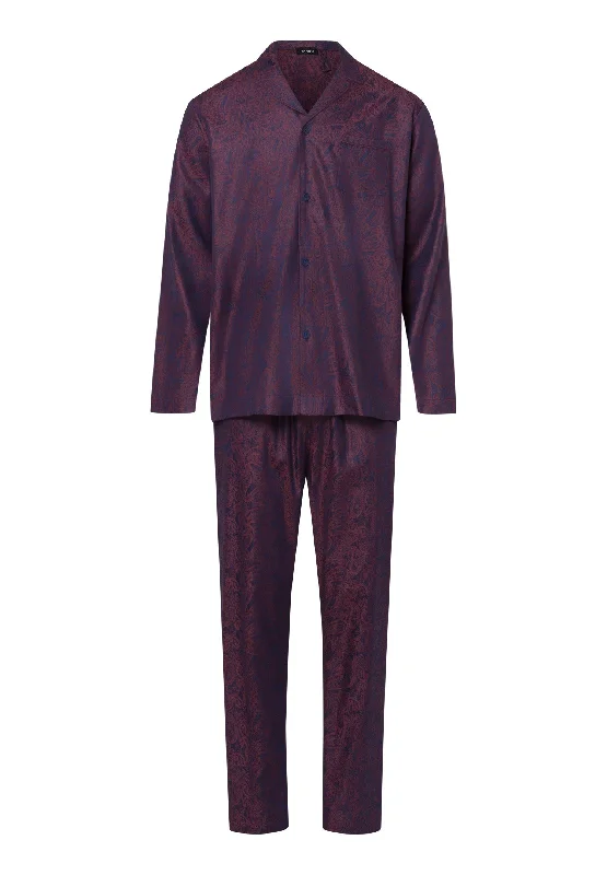 Closeout Deal Selection Woven Jacuard Pajama Set | Traditional Paisley 75092-2387