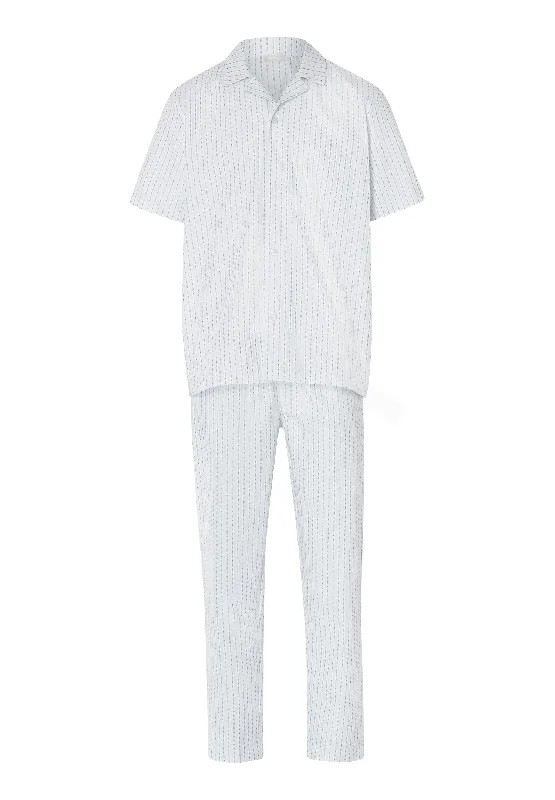 Weekend Offers That Thrill Carl Button Front Cotton Pajama Set | Hanro Stripe 75766-2874