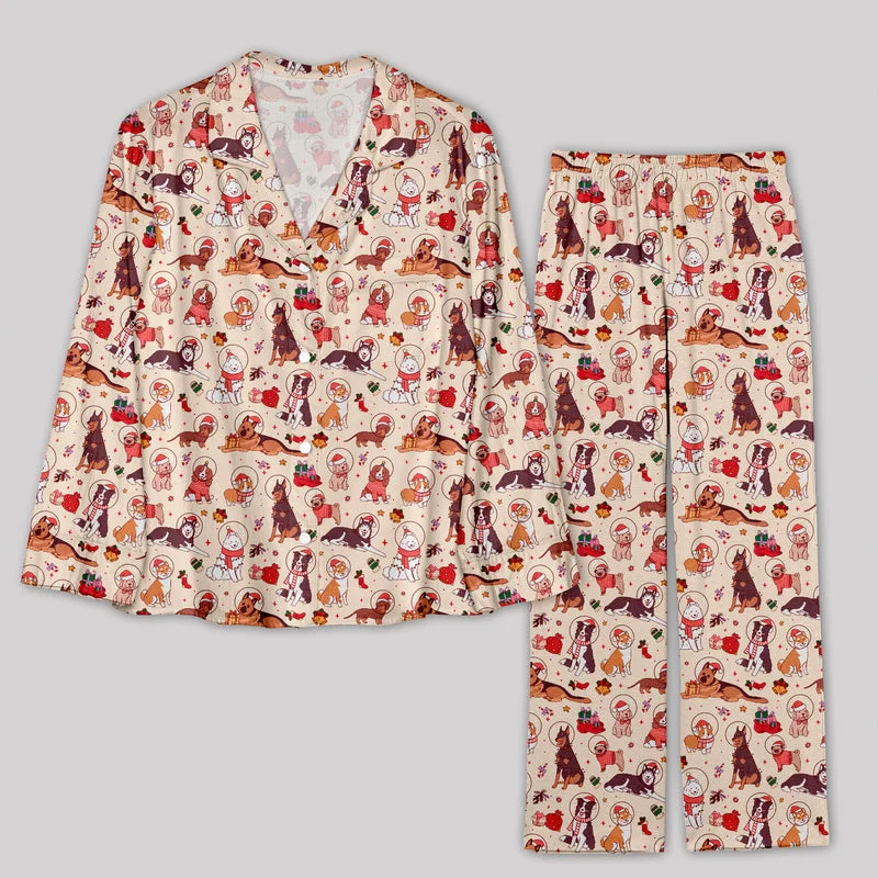 Weekend Sale: Don't Miss Out Astronaut Puppy Christmas Pajamas Set