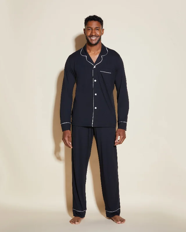 Weekend Deals You Can't Resist Men's Classic Long Sleeve Top & Pant Pajama Set