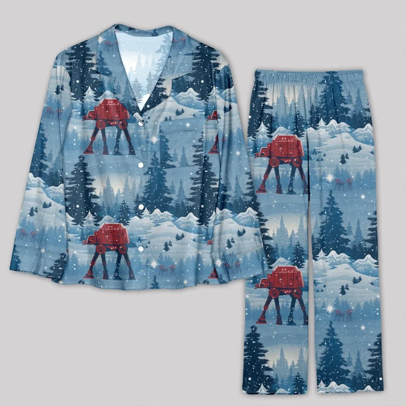 Savings Event Christmas Snowflake AT-AT Pajamas Set