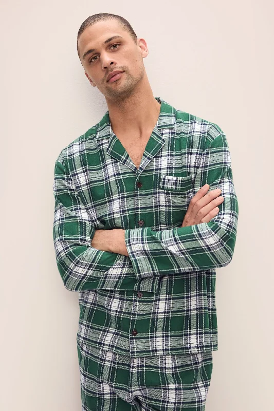Discount Mania Men's Flannel Long PJ Set
