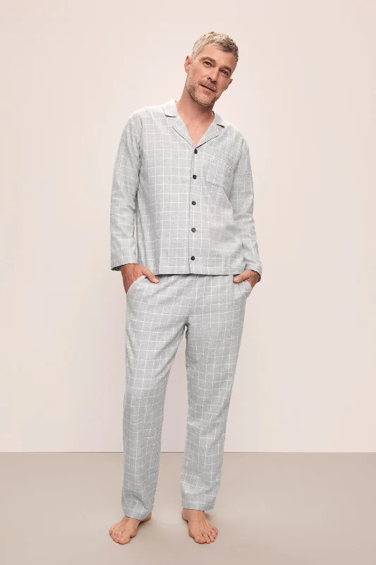 Daily Special Men's Flannel Long PJ Set
