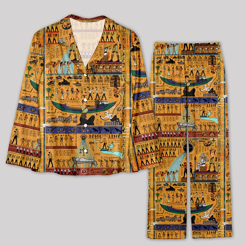 Don't Miss Out Fury Road as an ancient Egyptian painting Pajamas Set