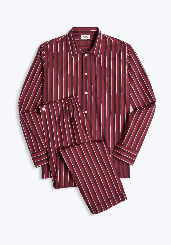 Weekend Offers That Dazzle Henry Pajama Set in Bar Stripe