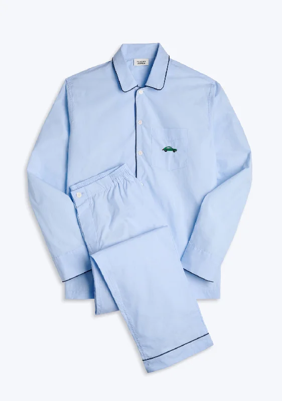 Celebrate the Weekend with Discounts Collector's Edition Henry Pajama Set in Hand Embroidered Green Porsche Celebrate the Weekend with Discounts Collector's Edition Henry Pajama Set in Hand Embroidered Green Porsche
