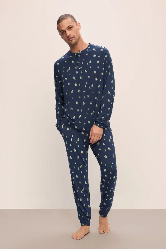 Buy Today Henry Printed TENCEL™ Modal Long PJ Set