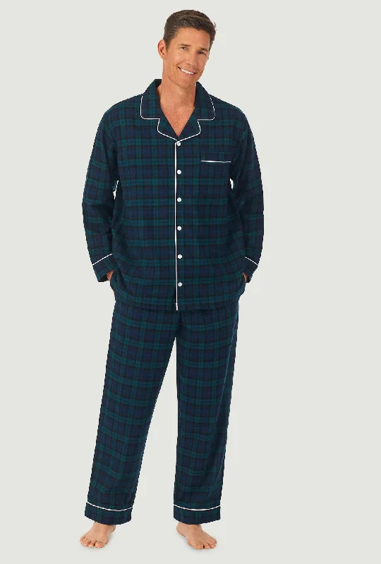 Midnight Sale Men's Black Watch Flannel Pajama