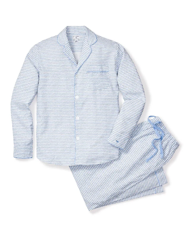 Deal Alert Men's Twill Pajama Set in La Mer