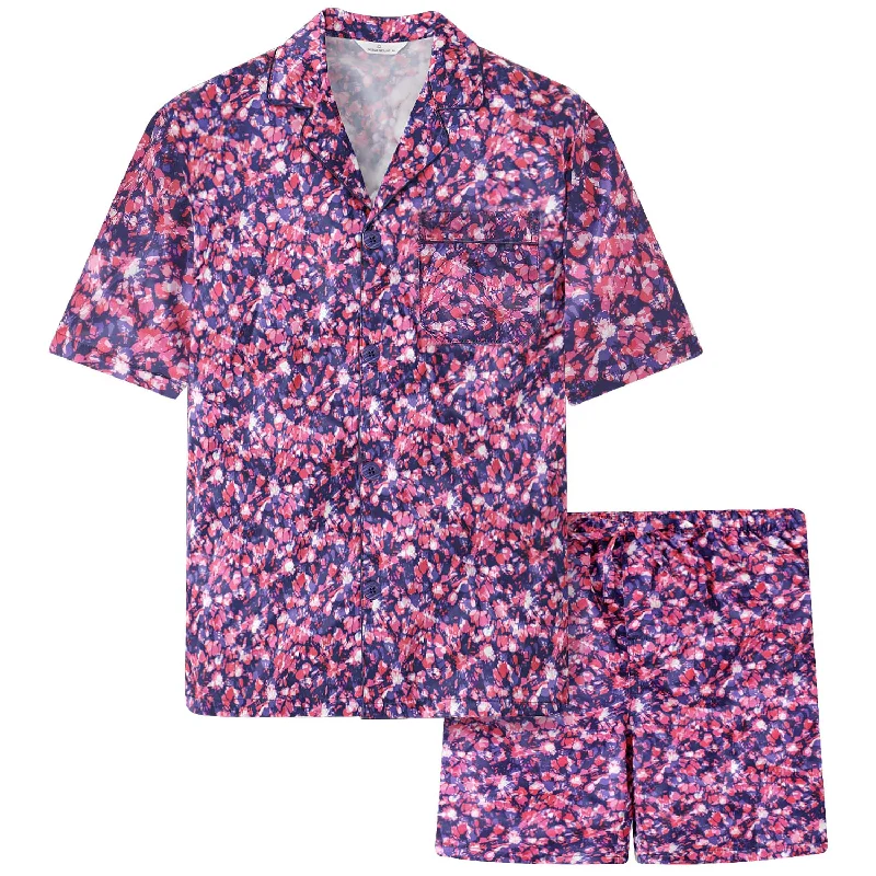 Cash Savings Men's Premium Satin Short Pajama Set