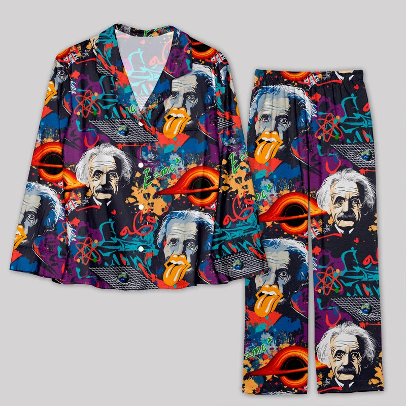 Can't Resist Science E=MC2 Black Hole Fantasy Pajamas Set