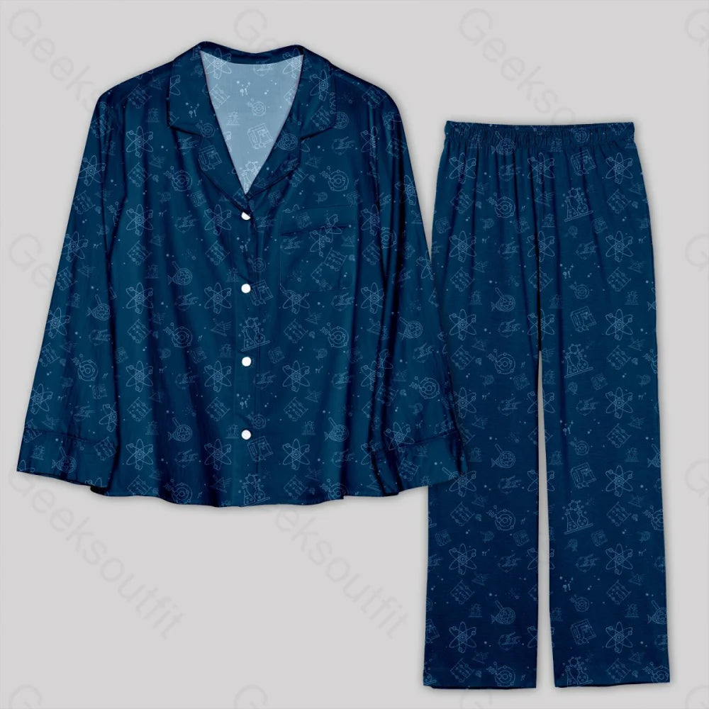 Unbeatable Deal Science Lab Navy Pajamas Set