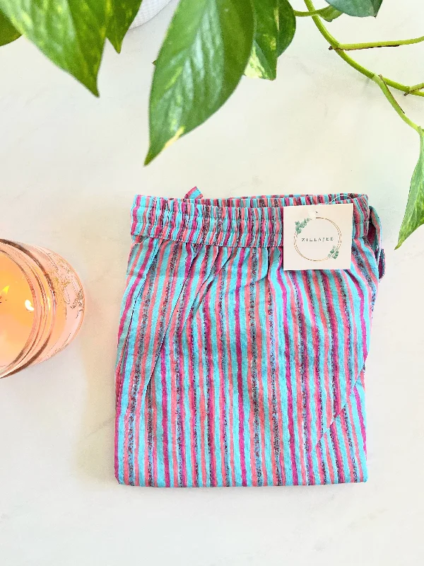 Instant Deal Cotton Pajama Pants Women - Pink Horizon