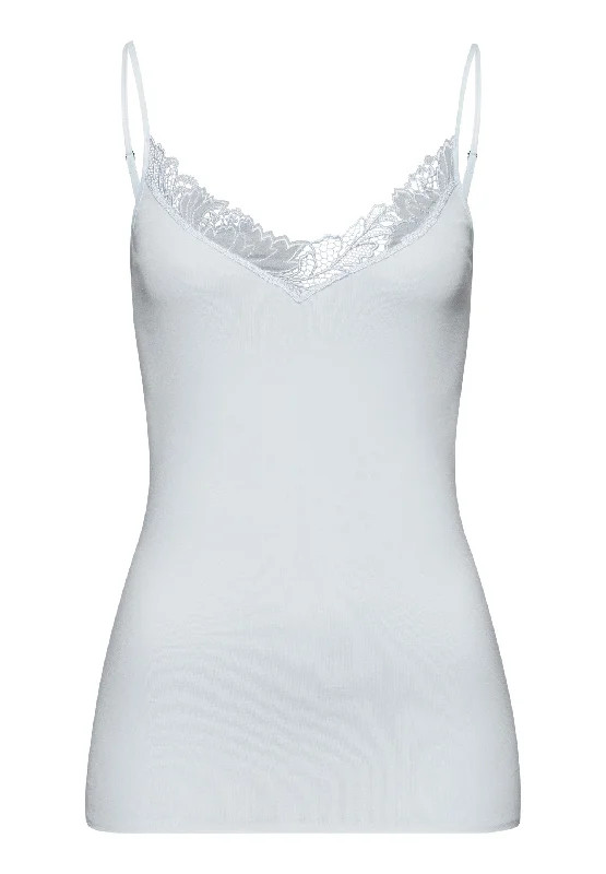 Weekend Offers That Shine Anne Cotton V-Neck Camisole | Cool Blue 70931-2507
