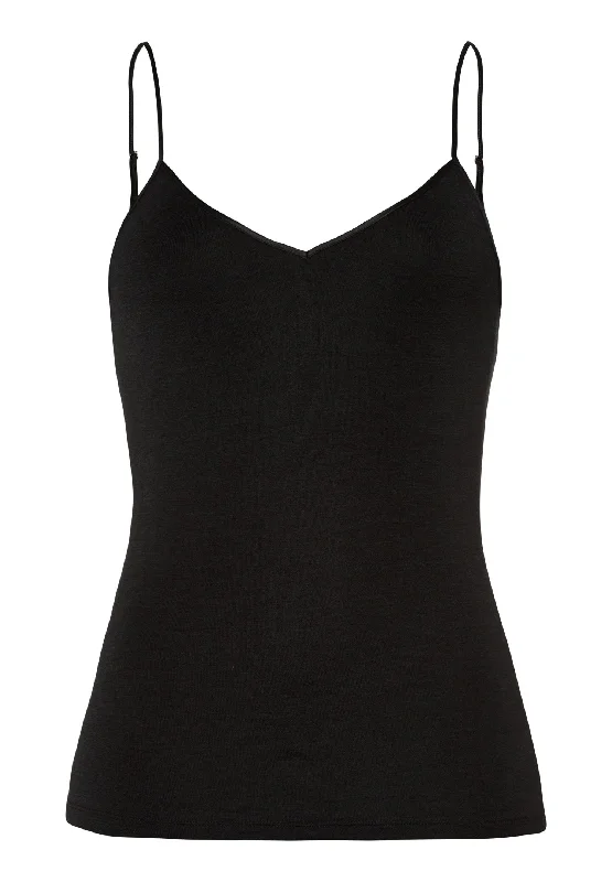 Savings Soar This Weekend Woolen Silk W Camisole | Black 71415-018