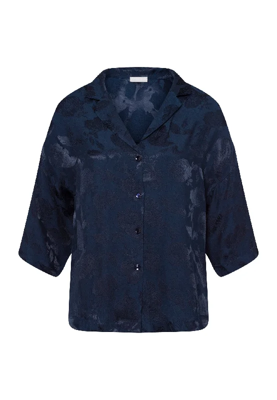 Weekend Deals to Brighten Your Day Valene Notch Collar Shirt | Blueberry Flowers 74958-2394 Weekend Deals to Brighten Your Day Valene Notch Collar Shirt | Blueberry Flowers 74958-2394