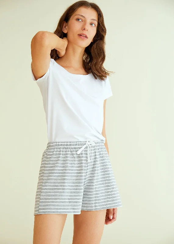 Mega Sale Women's Cotton Striped Pajama Shorts