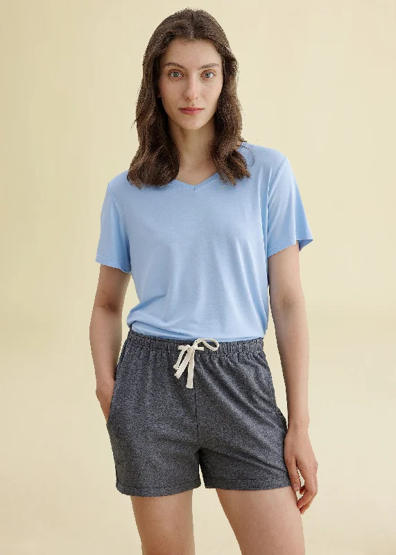 Top Pick Women's Cotton Stretchy Lounge Sweat Shorts