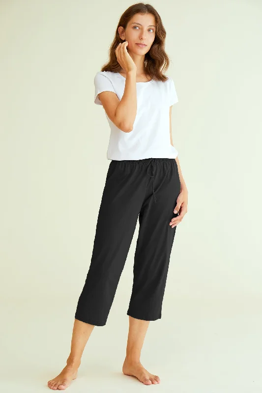 Stock Up Women's Cotton Capri Pants Sleep Capris
