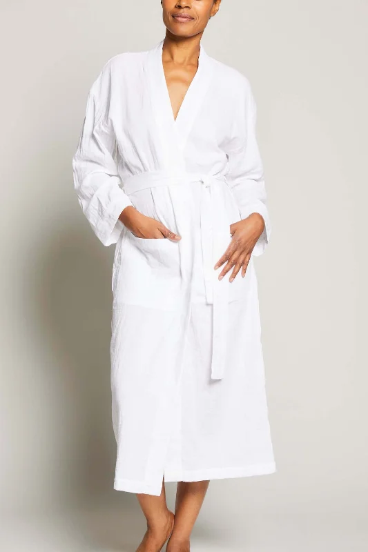 Weekend Shopping Extravaganza Angel Long Robe - White