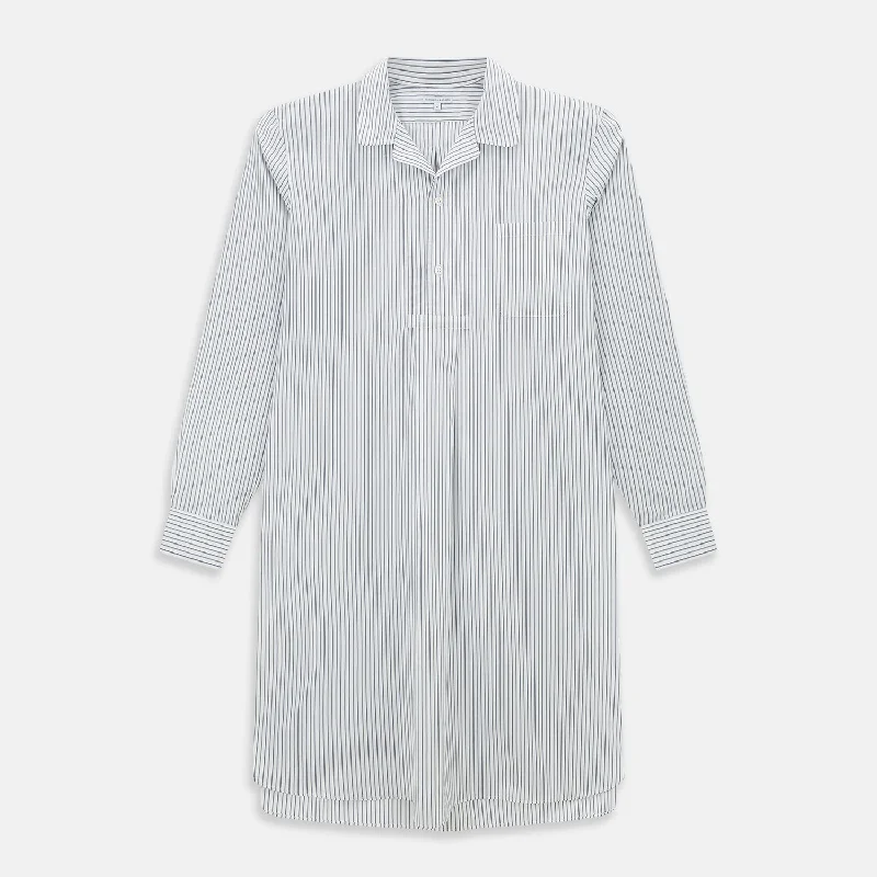 Weekend Discounts to Enjoy Brown Multi Stripe Quarzo Nightshirt