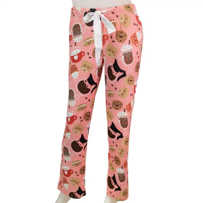 Clearance Sale DKR Women's Coral Coffee Sleep Pants
