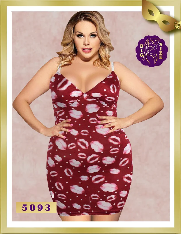 Weekend Specials to Enjoy Special Size Viscose Lingerie Nightgown 5093
