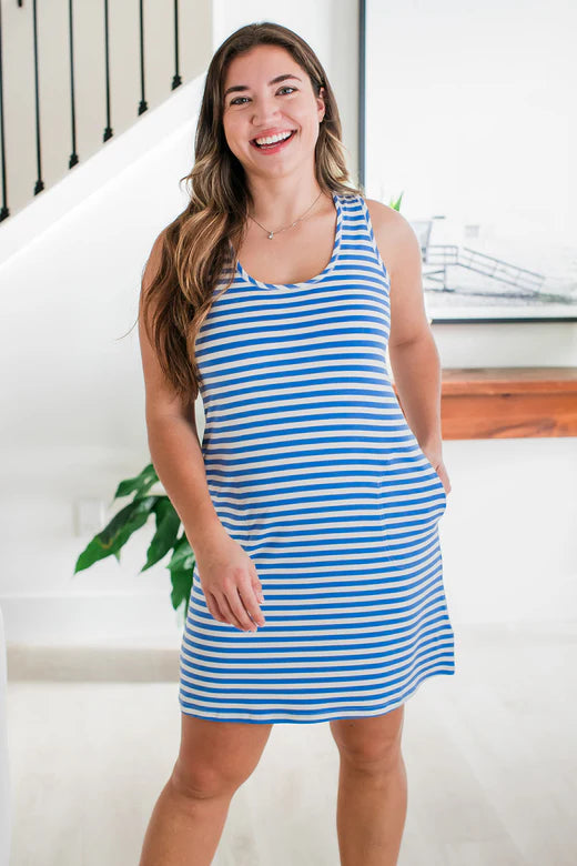 Weekend Bargains to Cherish Dress Riley Racerback Pockets Bamboo | SUMMER DRESS