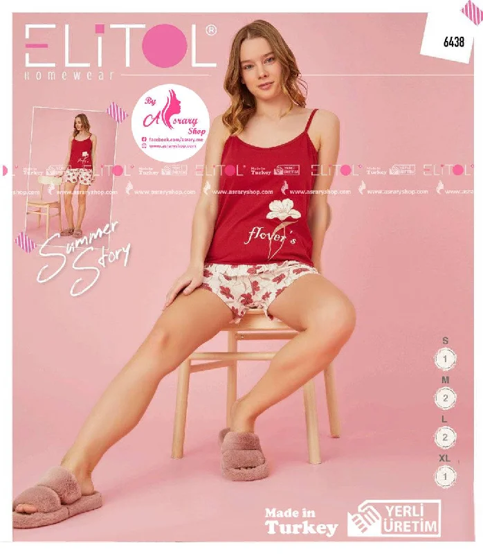 Quick Sale Straps Short Pajamas 6438