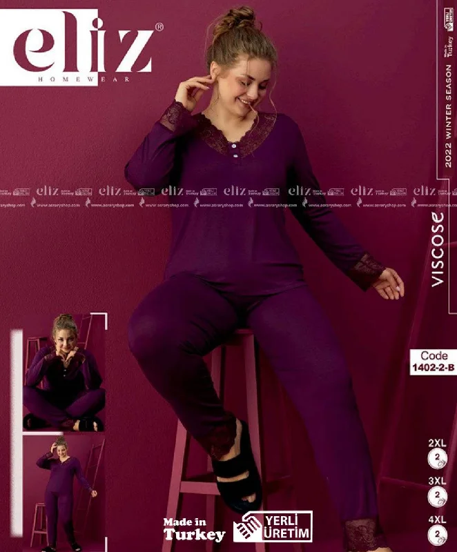 Weekend Savings Bonanza Special Size Long Cotton Pajamas 1402-2-B