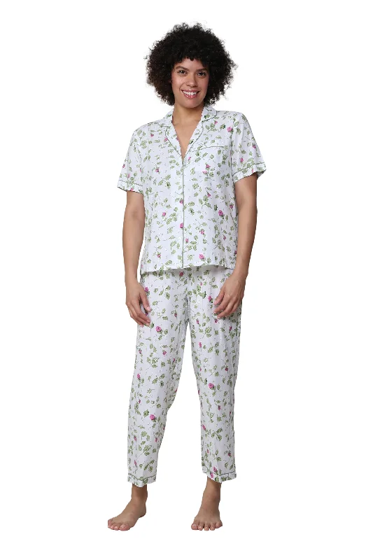 Weekend Shopping Extravaganza Floral Print Pajamas