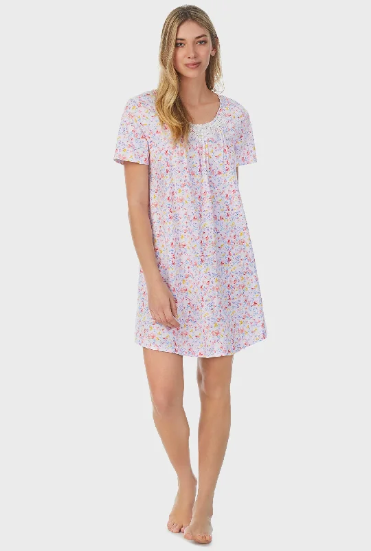 Weekend Wonders Await! Garden Floral Short Nightgown