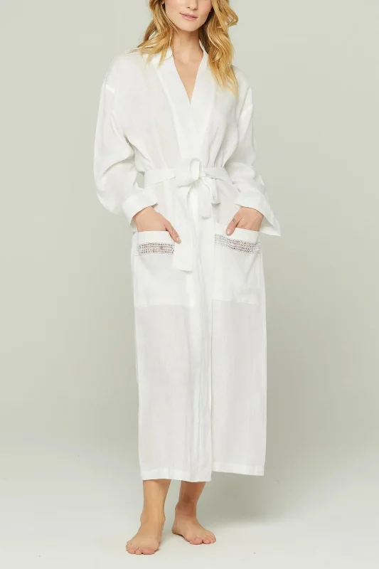 Time-Limited Offer Italian Linen Robe