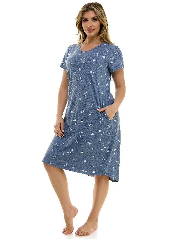 Weekend Savings Sensation Jaclyn Intimates Short Sleeve Sleepshirt