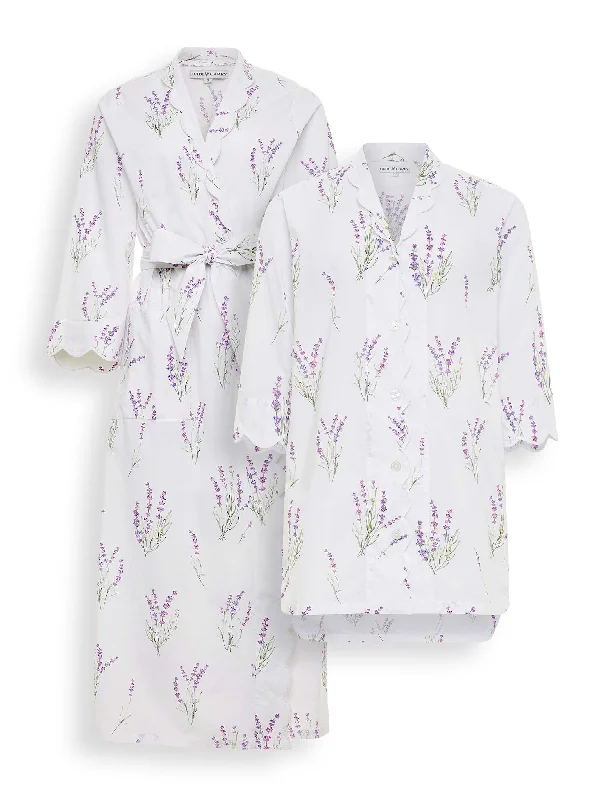 Markdown Sale Lavender Bundle: Classic Robe + Nightshirt