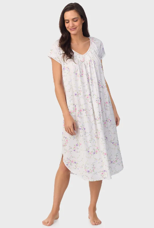 Weekend Extravaganza: Shop Now Lilac and Cherry Floral Cap Sleeve Nightgown