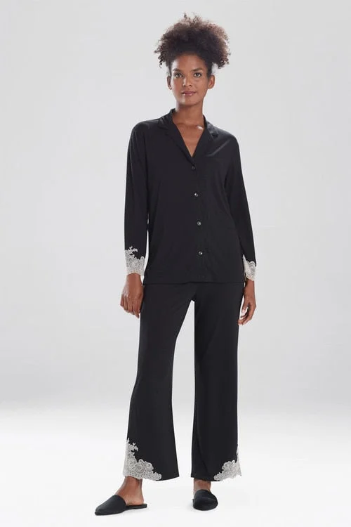 Savings Galore Luxe Shangri-La TENCEL™ Long Sleeve Notch PJ