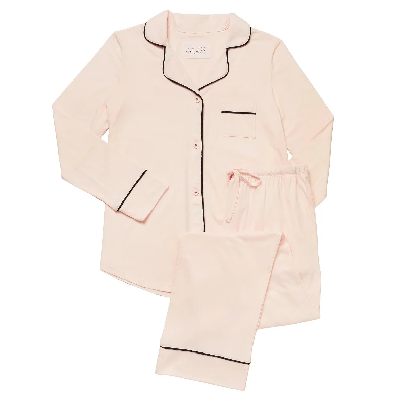 Cash Savings Pink Blush  Stretch Long Sleeve Classic PJ