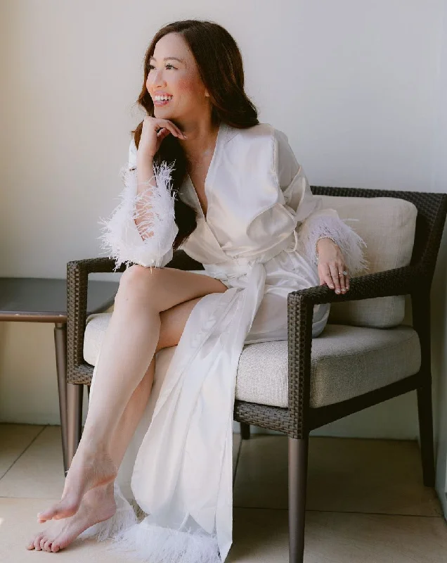 Weekend Discounts to Delight Mikee - 1 PC Bridal Robe