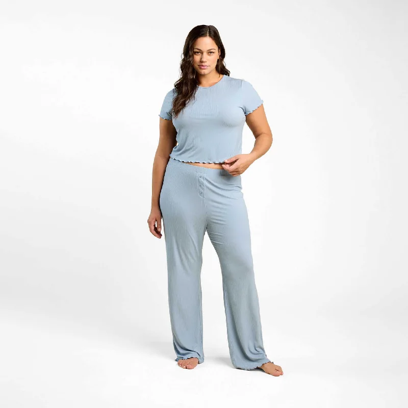 Weekend Deals That Excite Mini Rib Pajama Set | Mist