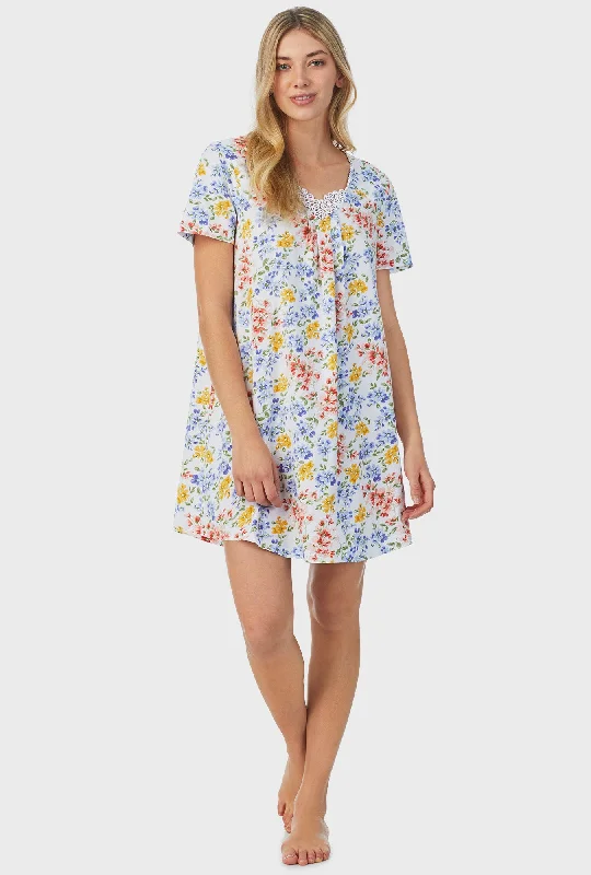 Savings Soar This Weekend Multi Floral Short Nightgown