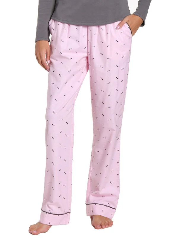 Major Deal Womens Premium 100% Cotton Flannel Lounge Pants