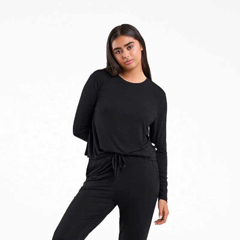 Early Bird Pajama Jogger Set | Black
