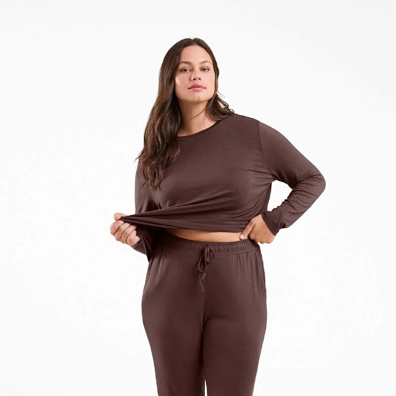 Steal Deal Pajama Jogger Set | Coffee