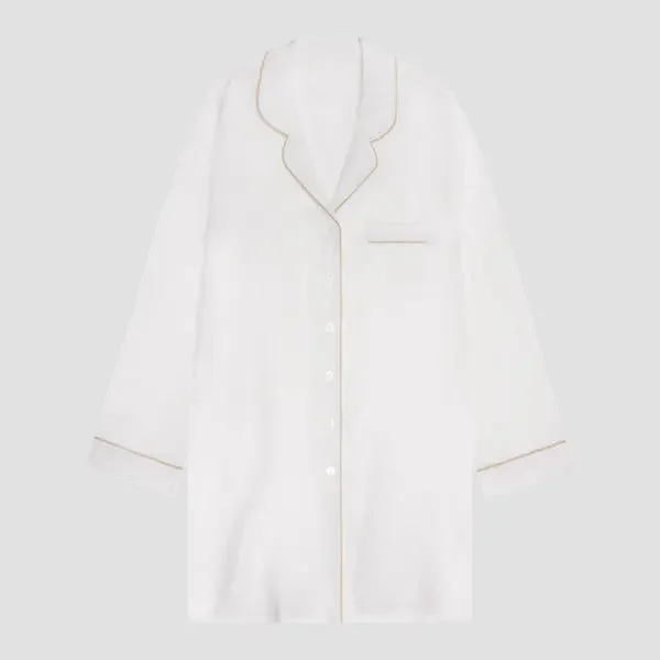 Overstock Clearance Pearl Linen Nightshirt