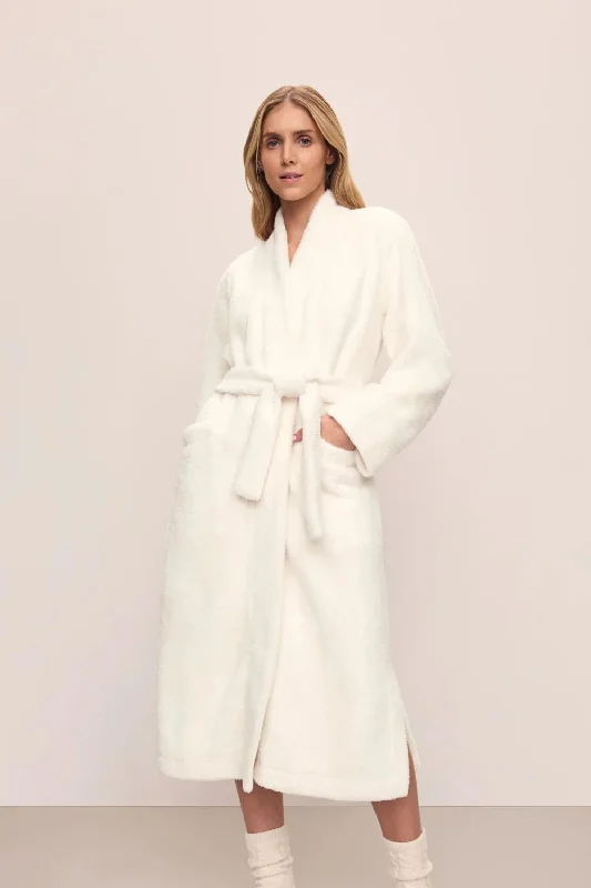Special Price Renew Plush Long Robe in Ivory