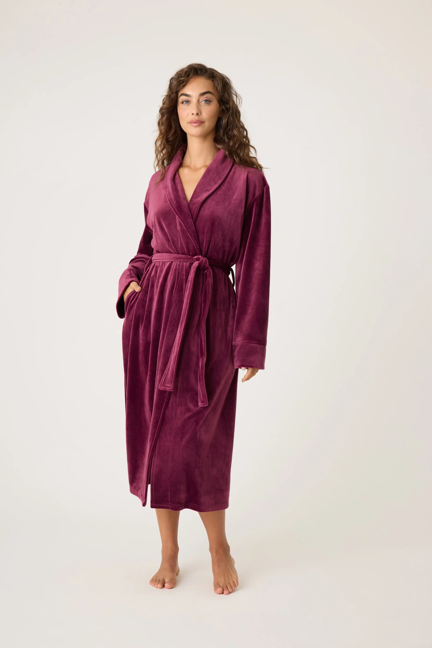 Weekend Offers That Amaze Robe Long Velvet